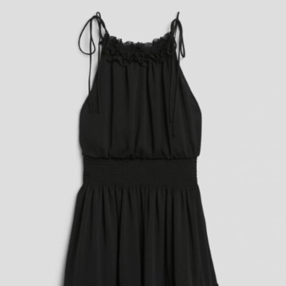 NEW NWT Banana Republic Petite Small HALTER MINI DRESS  Cocktails fit flare - Picture 3 of 5
